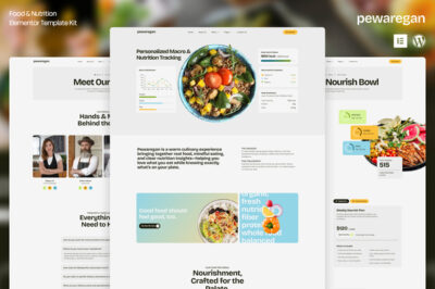 Pewaregan – Modern Food & Nutrition Elementor Template Kit