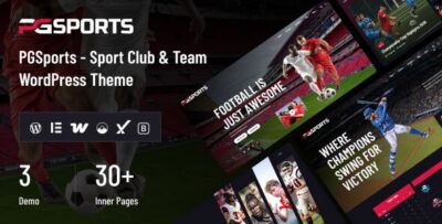 PGSports - Sport Club & Team WordPress Theme