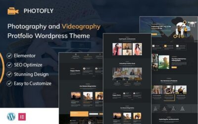 Photofly - Camera Photography and Videography Portfolio WordPress Theme