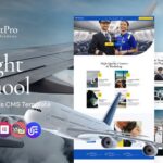PilotPro - Private Airline Charters and Flight School Multipurpose WordPress Elementor Theme