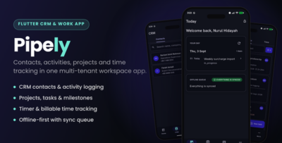 Pipely | Multi-Tenant CRM, HRM and Business Operations Platform (Next.js + Flutter)