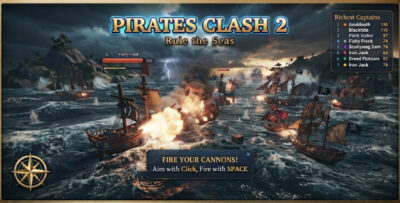 Pirates Clash 2 | 3D Naval Battle HTML5 Game