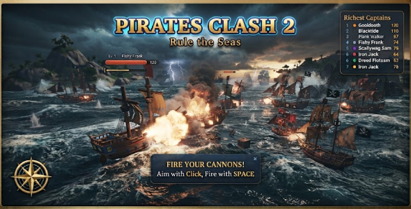 Pirates Clash 2 | 3D Naval Battle HTML5 Game Pirates Clash 2 | 3D Naval Battle HTML5 Game