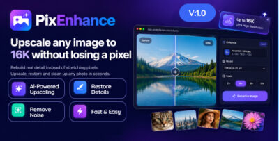PixEnhance - AI Image Enhancement SaaS
