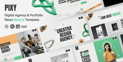 Pixy - Digital Agency & Creative Portfolio NextJs Template