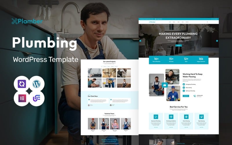 Plamber - Plumbing & Maintenance Services Multipurpose WordPress Elementor Theme Plamber - Plumbing & Maintenance Services Multipurpose WordPress Elementor Theme