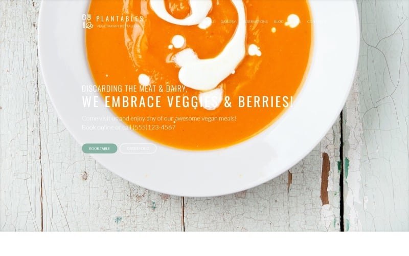 Plantables - Vegetarian Restaurant WordPress Theme Plantables - Vegetarian Restaurant WordPress Theme