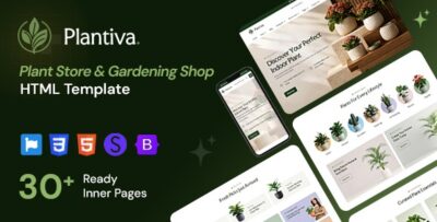 Plantiva - Plant Store & Gardening Shop HTML Template