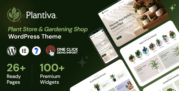 Plantiva - Plant Store & Gardening Shop WooCommerce Theme Plantiva - Plant Store & Gardening Shop WooCommerce Theme
