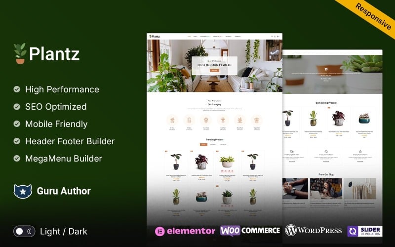 Plantz - Nursery, Gardening and Houseplants WooCommerce Elementor Theme Plantz - Nursery, Gardening and Houseplants WooCommerce Elementor Theme