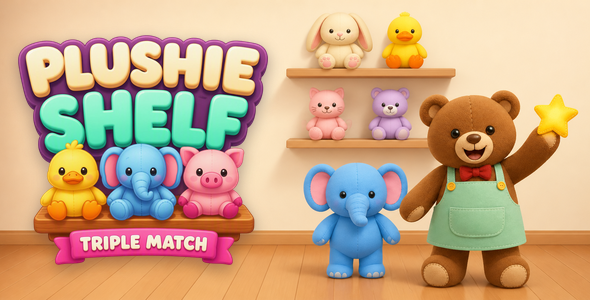 Plushie Shelf: Triple Match | 5000 Levels HTML5 Puzzle Game Plushie Shelf: Triple Match | 5000 Levels HTML5 Puzzle Game
