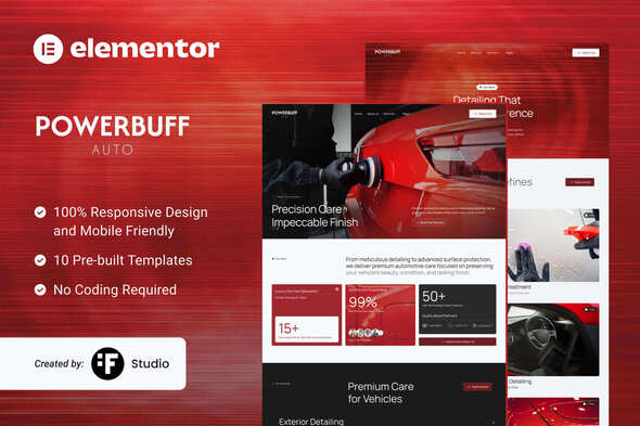 PowerBuff Auto - Car Detailing & Vehicle Protection Template Kit PowerBuff Auto - Car Detailing & Vehicle Protection Template Kit