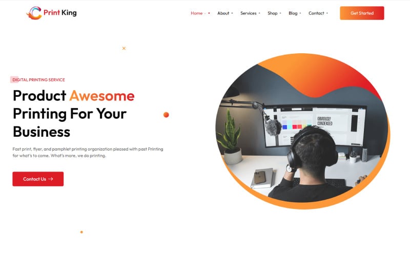 PrintKing – Printing Company & T-Shirt, Print Shop WordPress Theme PrintKing – Printing Company & T-Shirt, Print Shop WordPress Theme
