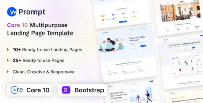 Prompt - Modern & Multipurpose ASP.Net Core 10 Template