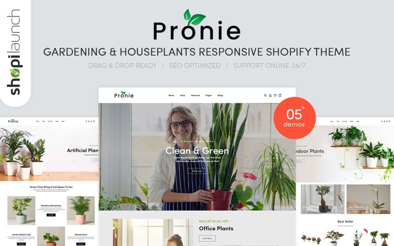 Pronie - Gardening & Houseplants Responsive Shopify Theme Pronie - Gardening & Houseplants Responsive Shopify Theme