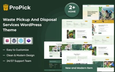 Propick -  Waste Pickup And Disposal Services WordPress Theme