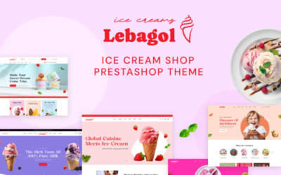 Ps Lebagol Elementor - Ice cream Shop Prestashop Theme