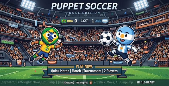 Puppet Soccer | Duel Arcade Sports HTML5 Game Puppet Soccer | Duel Arcade Sports HTML5 Game