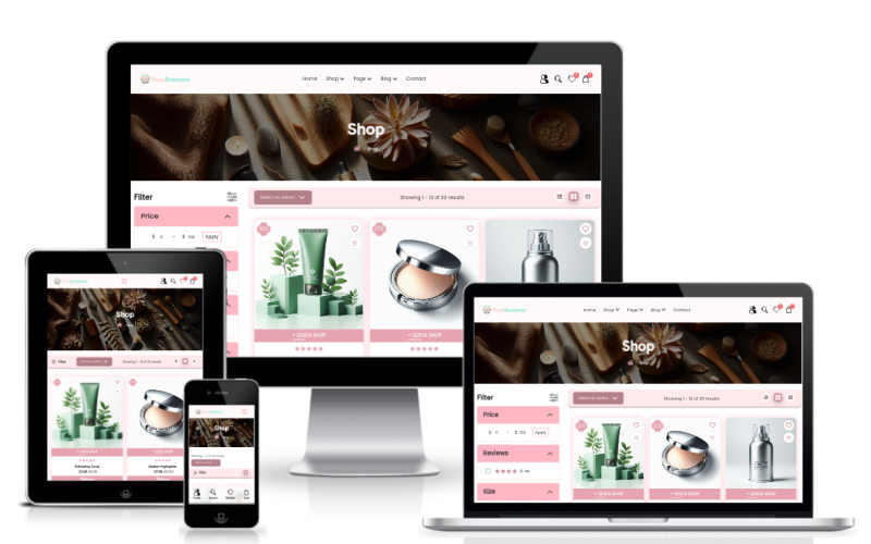 PureEssence - React eCommerce Template PureEssence - React eCommerce Template