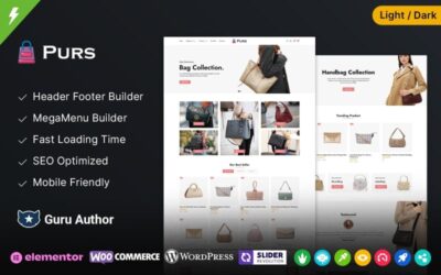 Purs -  Purse and Handbags and Leather Bag Store WooCommerce WordPress Theme