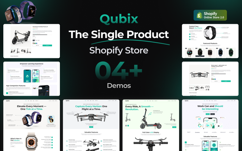 Qubix - Single Product Multipurpose Shopify Theme Qubix - Single Product Multipurpose Shopify Theme
