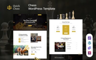 Quick Chass - Chess Club And Board Games WordPress Elementor Theme