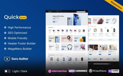 Quickstore – Electronics and Mega Shop Multipurpose Elementor WooCommerce Store