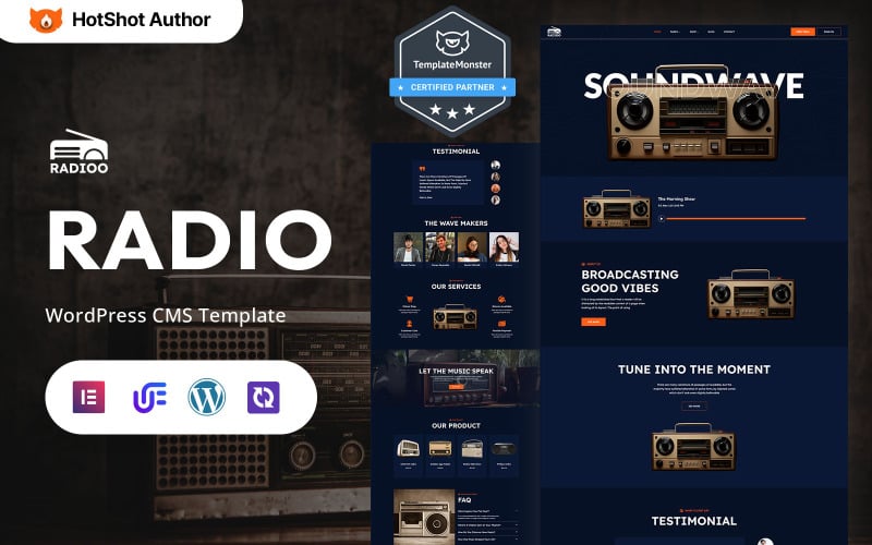 Radioo - Internet Radio And Modern Radio WordPress Elementor Theme Radioo - Internet Radio And Modern Radio WordPress Elementor Theme