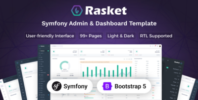 Rasket - Symfony Admin Dashboard Template