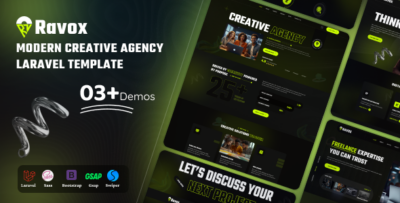 Ravox – Modern Creative Agency Laravel Template
