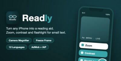 Readly | Camera Magnifier and Reading Aid - UIKit