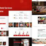 RedFresh  Restaurant and Hotel Services WordPress Theme