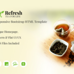 Refresh Tea - Responsive eCommerce Website HTML Template
