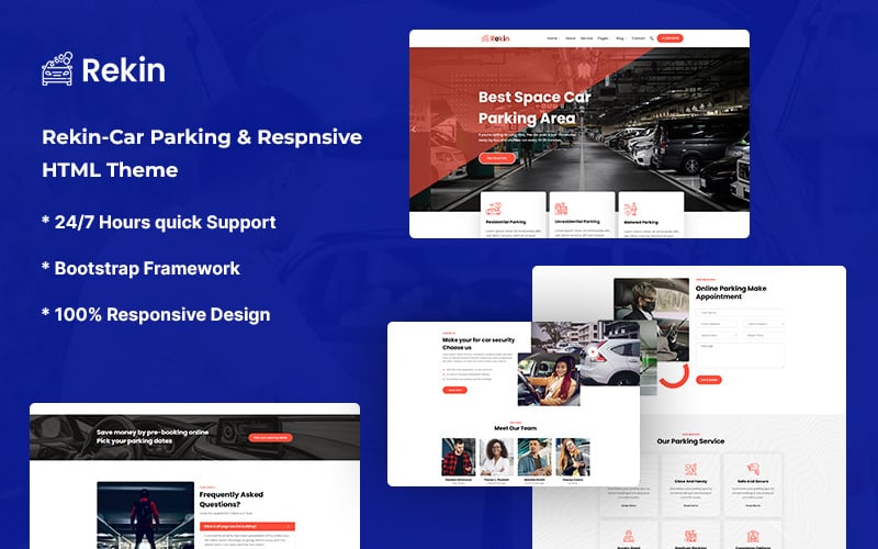 Rekin – Car Parking Website Template Rekin – Car Parking Website Template