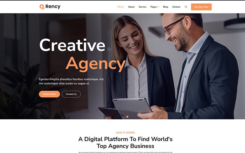 Rency - Creative Agency WordPress Theme Rency - Creative Agency WordPress Theme