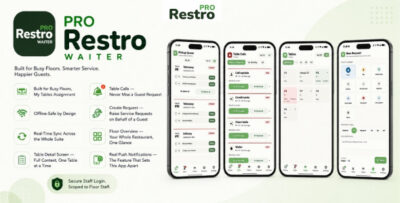Restro Waiter - Table Service, Waiter Calls and Order Pickup App