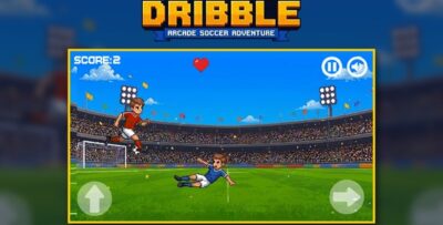 Retro Dribble | HTML5 Soccer Endless Runner Game