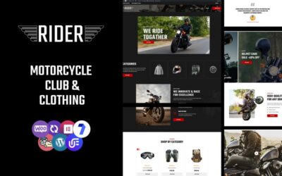 Rider - Motorcycle Club And Clothing Multipurpose WooCommerce Theme