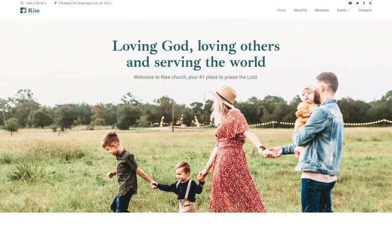 Rise - Responsive Church Website Template Rise - Responsive Church Website Template
