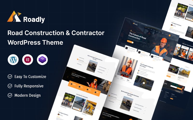 Roadly – Road Construction & Contractor WordPress Theme Roadly – Road Construction & Contractor WordPress Theme