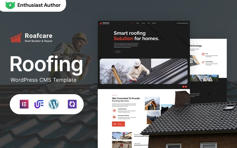 Roafcare - Roofing Company Responsive WordPress Elementor Theme Roafcare - Roofing Company Responsive WordPress Elementor Theme
