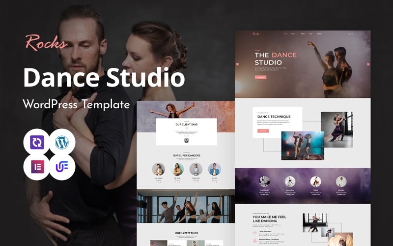 Rocks - Dancing Academy And Dancing Studio WordPress Elementor Theme Rocks - Dancing Academy And Dancing Studio WordPress Elementor Theme
