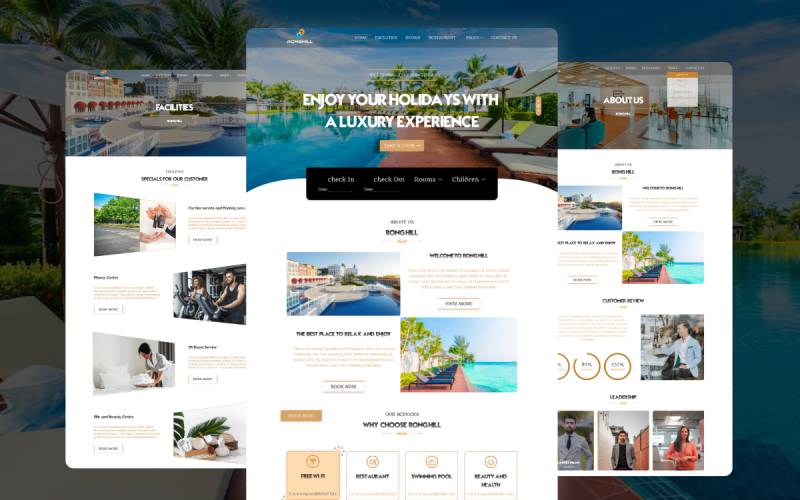 Ronghill Resort and Hotel Website HTML Template Ronghill Resort and Hotel Website HTML Template