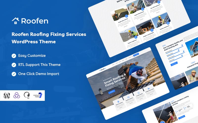 Roofen - Roofing & Fixing Services WordPress Theme Roofen - Roofing & Fixing Services WordPress Theme