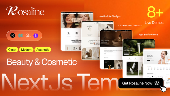 Rosaline - Beauty & Cosmetic eCommerce Nextjs Template Rosaline - Beauty & Cosmetic eCommerce Nextjs Template