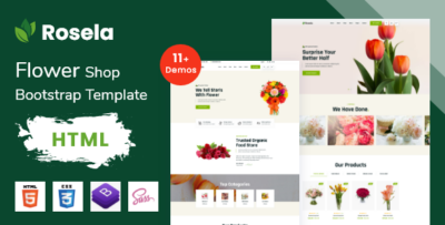 Rosela - Flower Shop Bootstrap Template