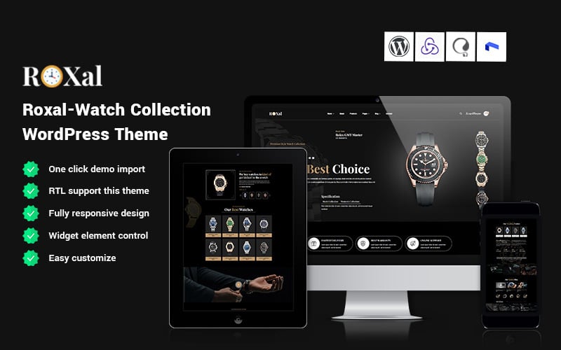 Roxal - Watch Collection WordPress Theme Roxal - Watch Collection WordPress Theme