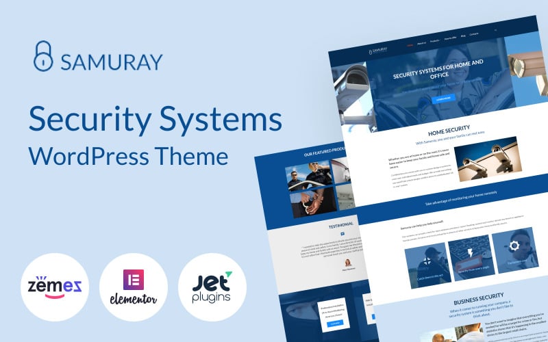 Samuray - Security Services WordPress Theme for Protection Agency Website Samuray - Security Services WordPress Theme for Protection Agency Website