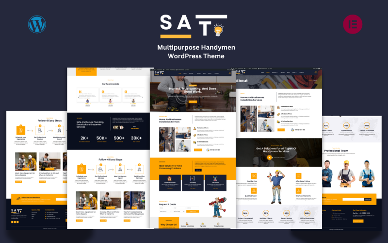 Sato - Handymen Services WordPress Theme Sato - Handymen Services WordPress Theme