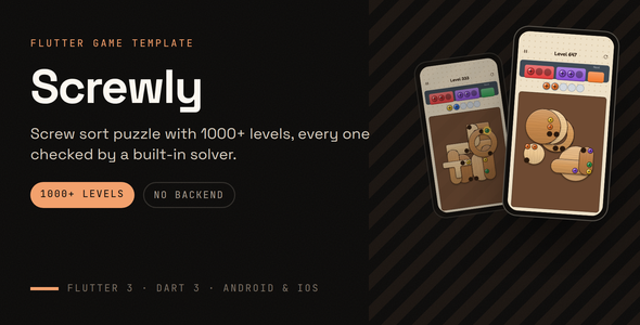 Screwly | Flutter Screw Sort Puzzle Game Screwly | Flutter Screw Sort Puzzle Game